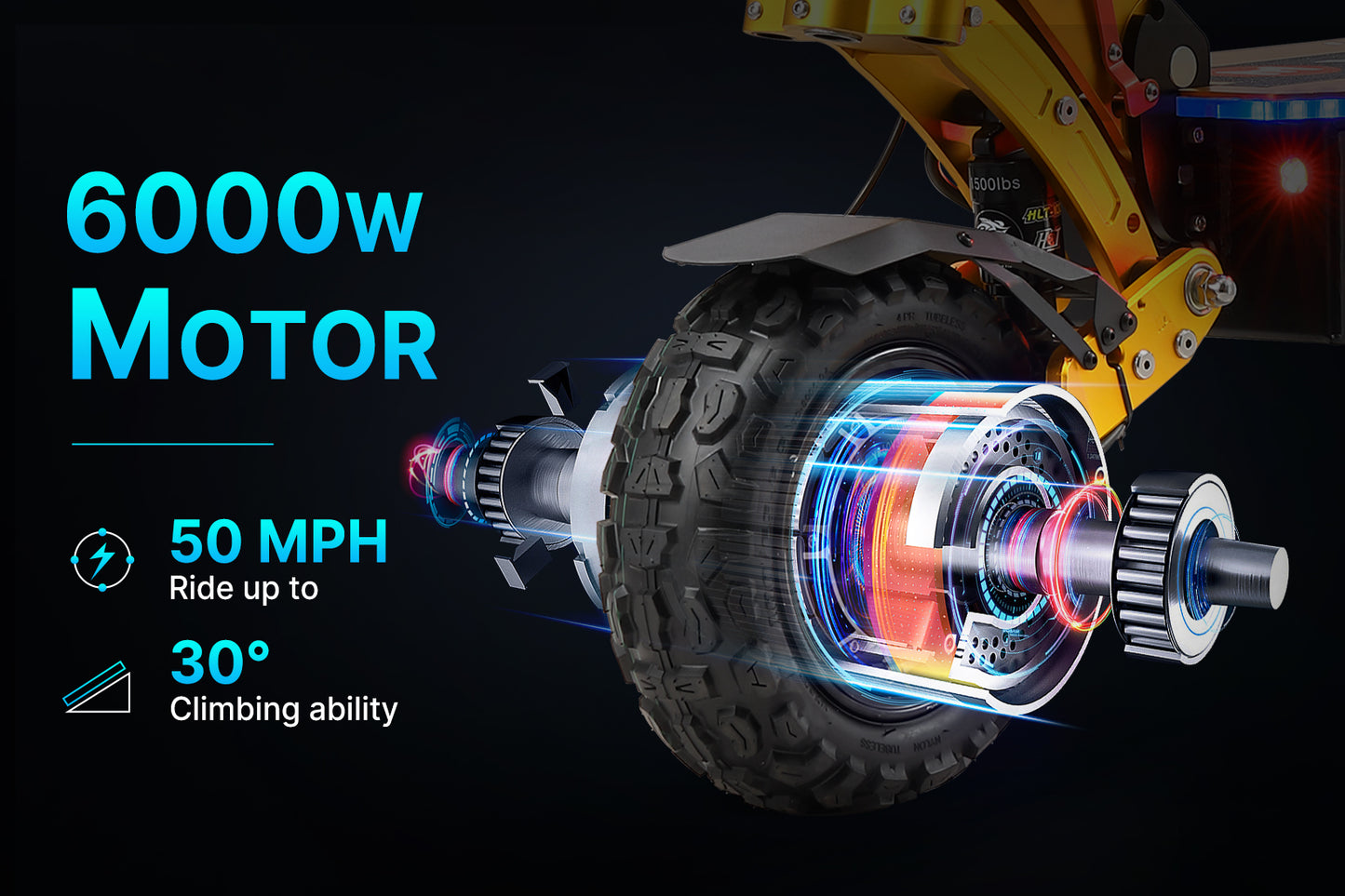 YUME X11+ freins et suspension hydrauliques