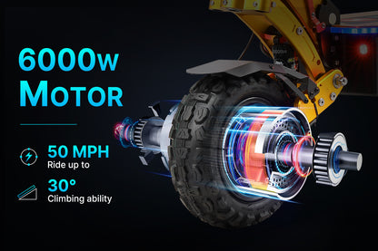 YUME X11+ freins et suspension hydrauliques