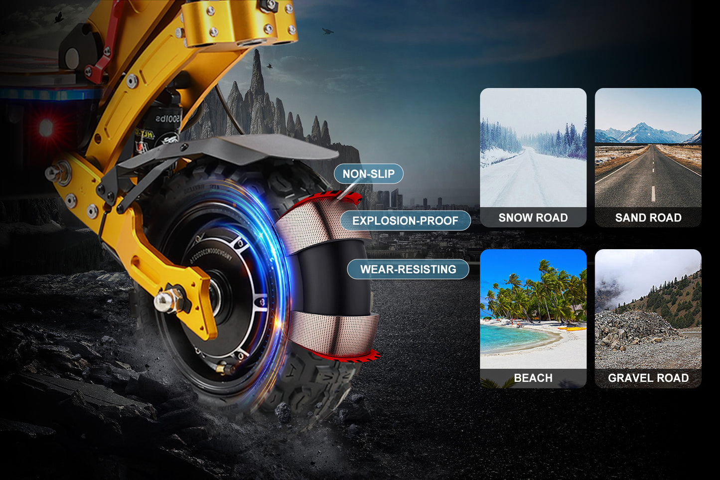 YUME X11+ freins et suspension hydrauliques