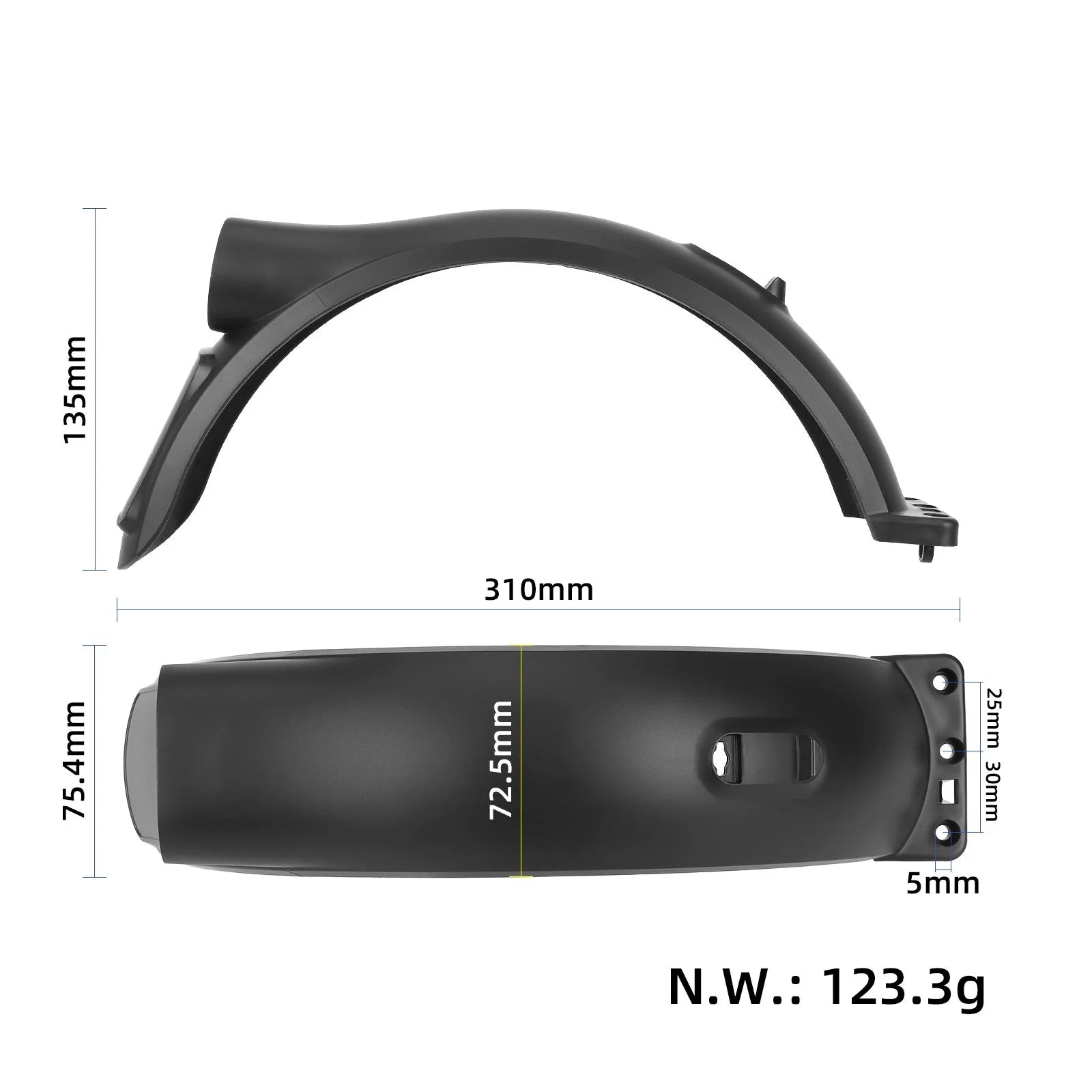 Genuine Xiaomi Mi 6Lite Rear garde-boue