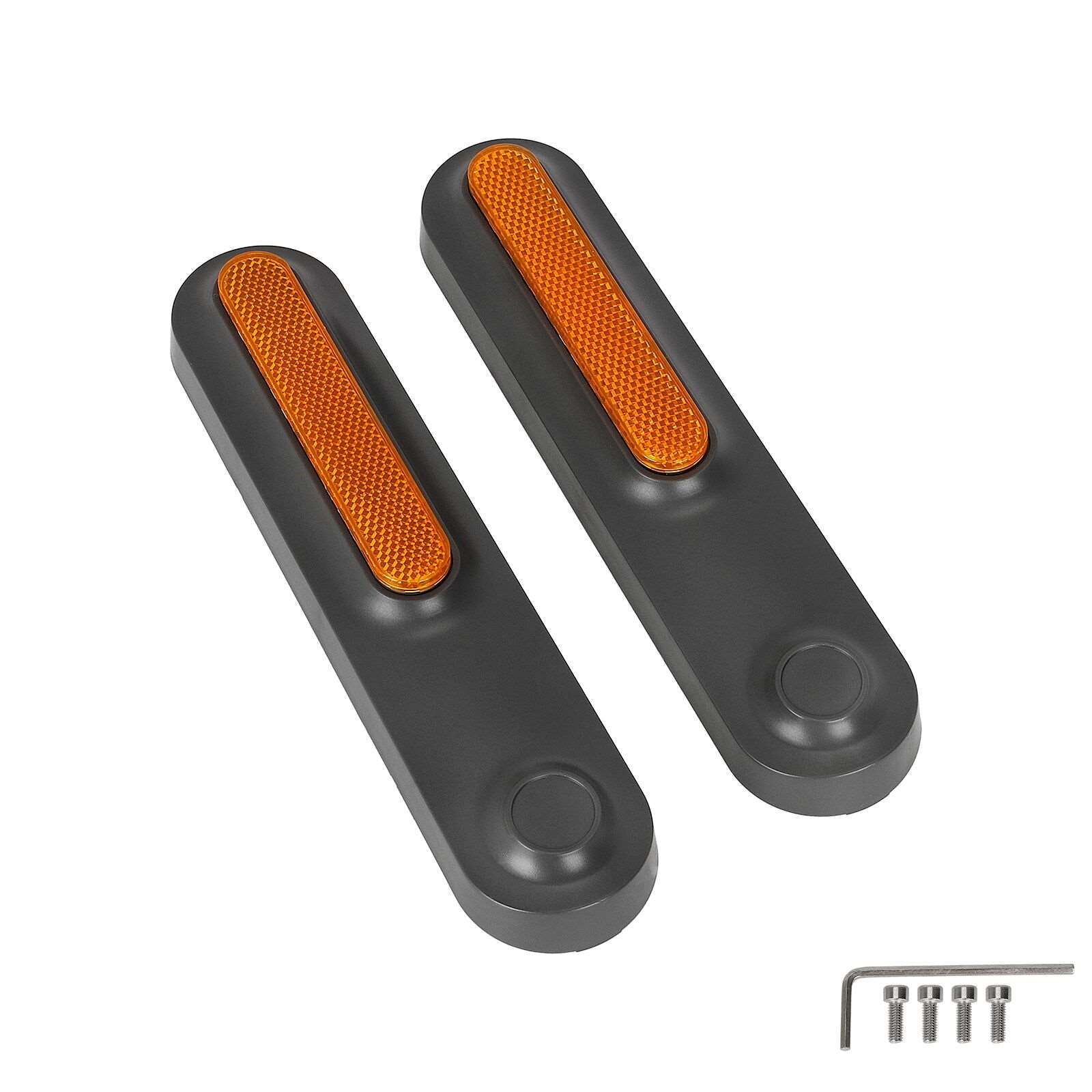 Gris fourche avant decorative shells+ jaune catadioptre bars pour Xiaomi4 Ultra trottinettes