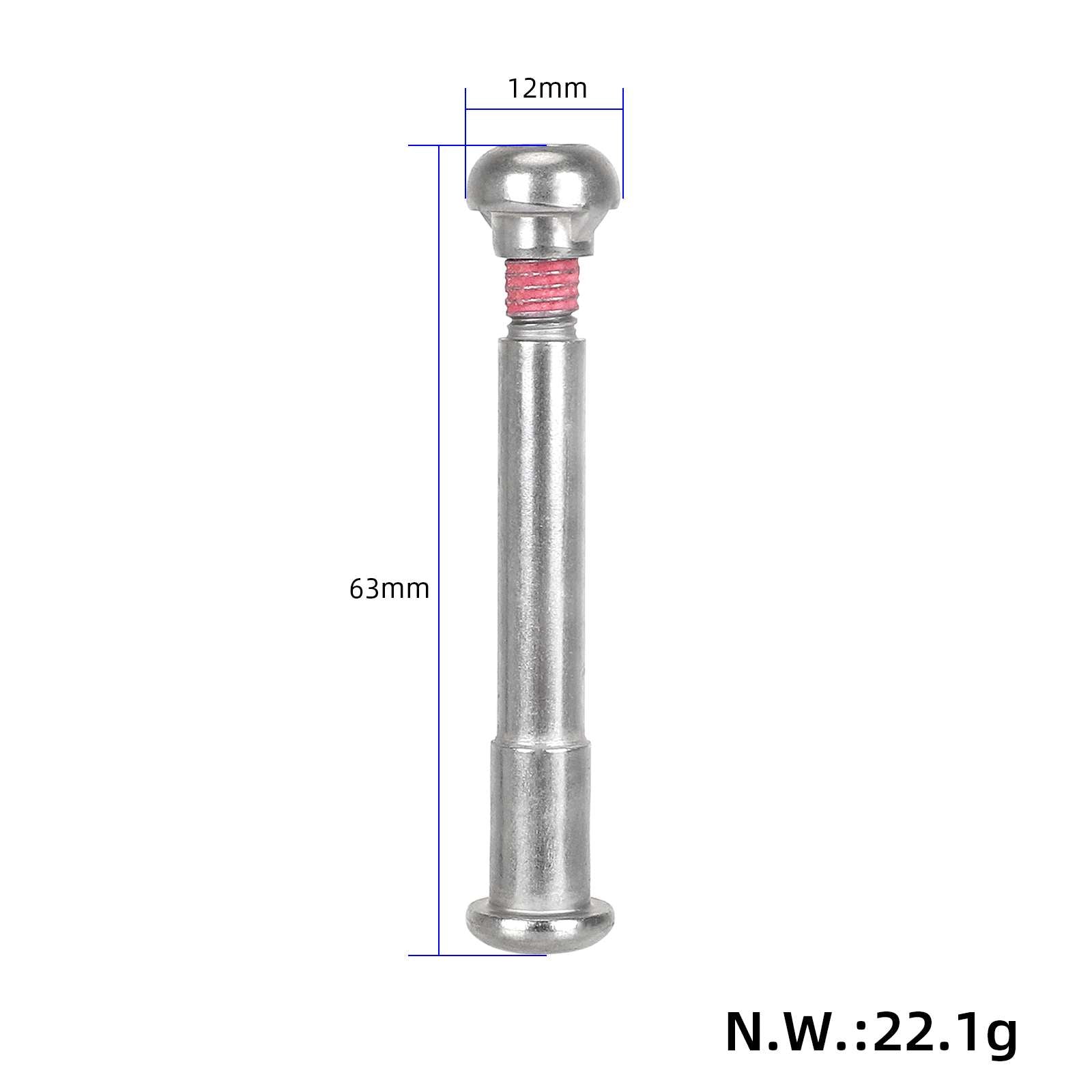 Original argent pliable mechanism bolt pour Xiaomi M365 trottinette