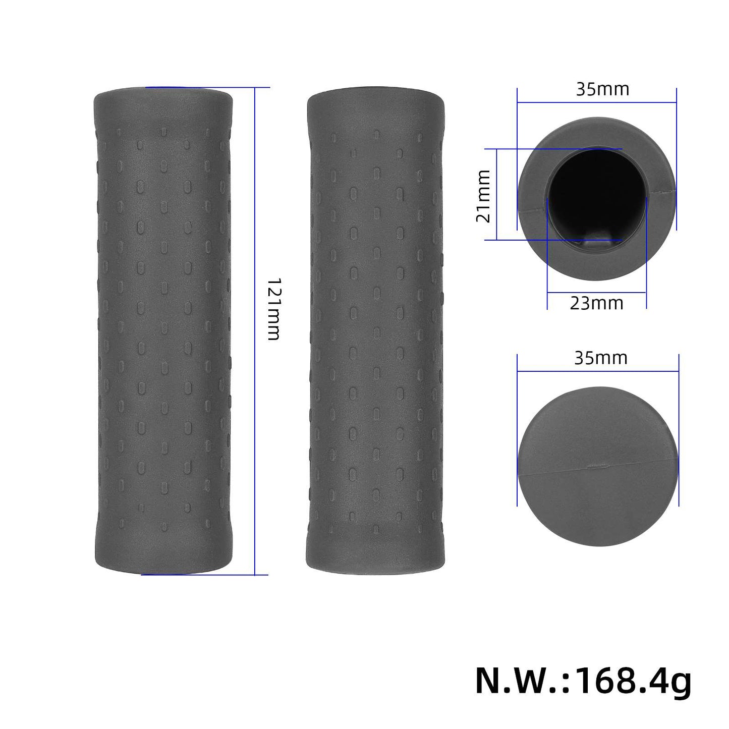 Gris couvre-poignées pour Xiaomi Pro trottinette