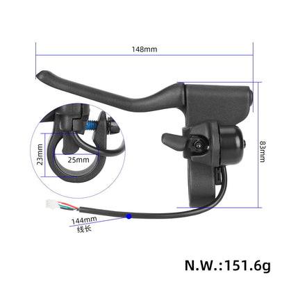 Left brake lever avec side bell pour Xiaomi M365/1S/Pro/Pro2 trottinettes