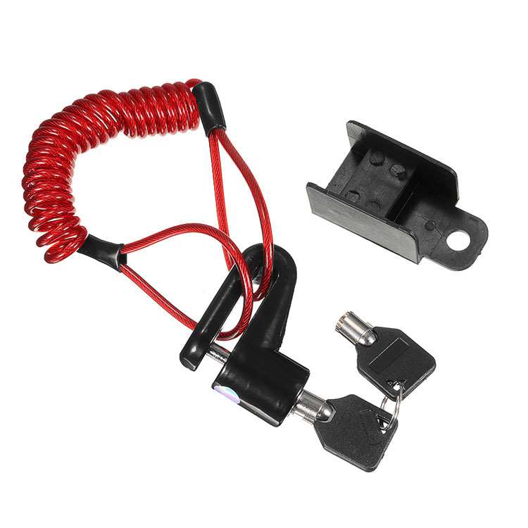 Noir Brake Lock avec rouge câble