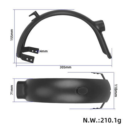 Rear garde-boue avec front support et crochet pour Xiaomi 4 Ultra trottinette