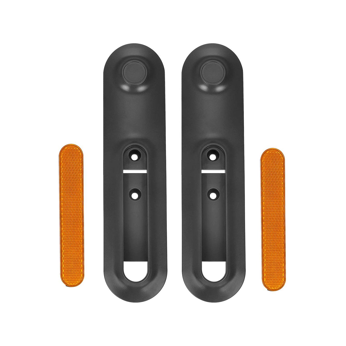 Gris left et right rear decorative Shells+jaune catadioptre bars pour xiaomi4 Ultra trottinettes