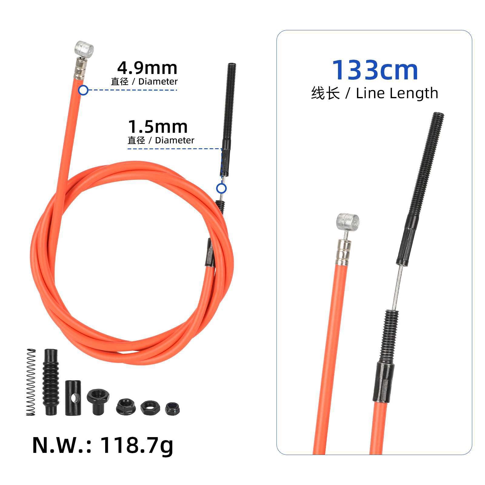 Original 133cm drum câble de frein pour Xiaomi 4 Lite(2nd Gen) trottinette