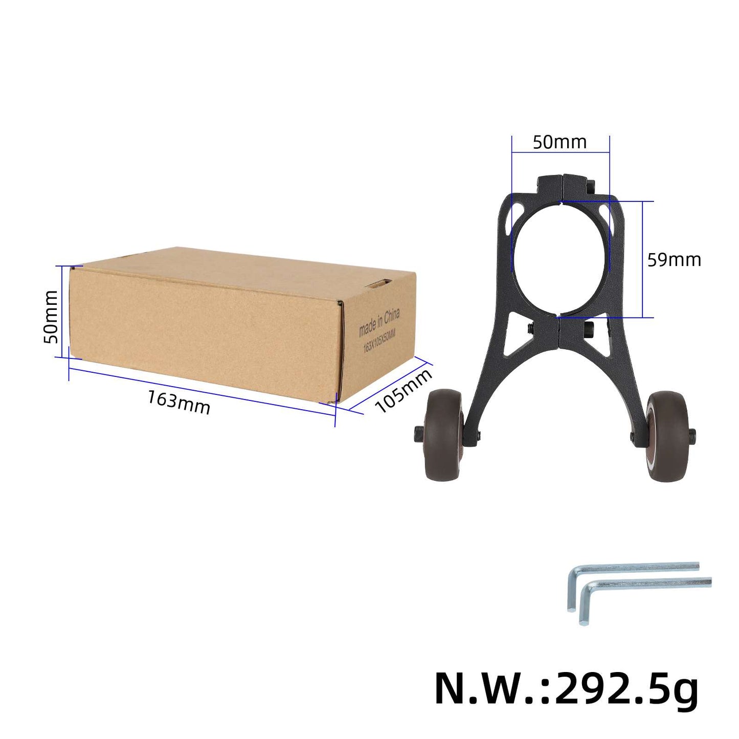 Auxiliary wheel pour Xiaomi M365 Pro Pro2 1S MI3 et MI 4Lite trottinettes