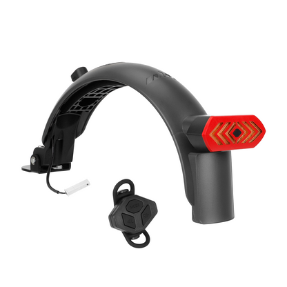 Gris Ulip Superior garde-boue arrière avec aluminium et feu clignotant pour Xiaomi trottinettes