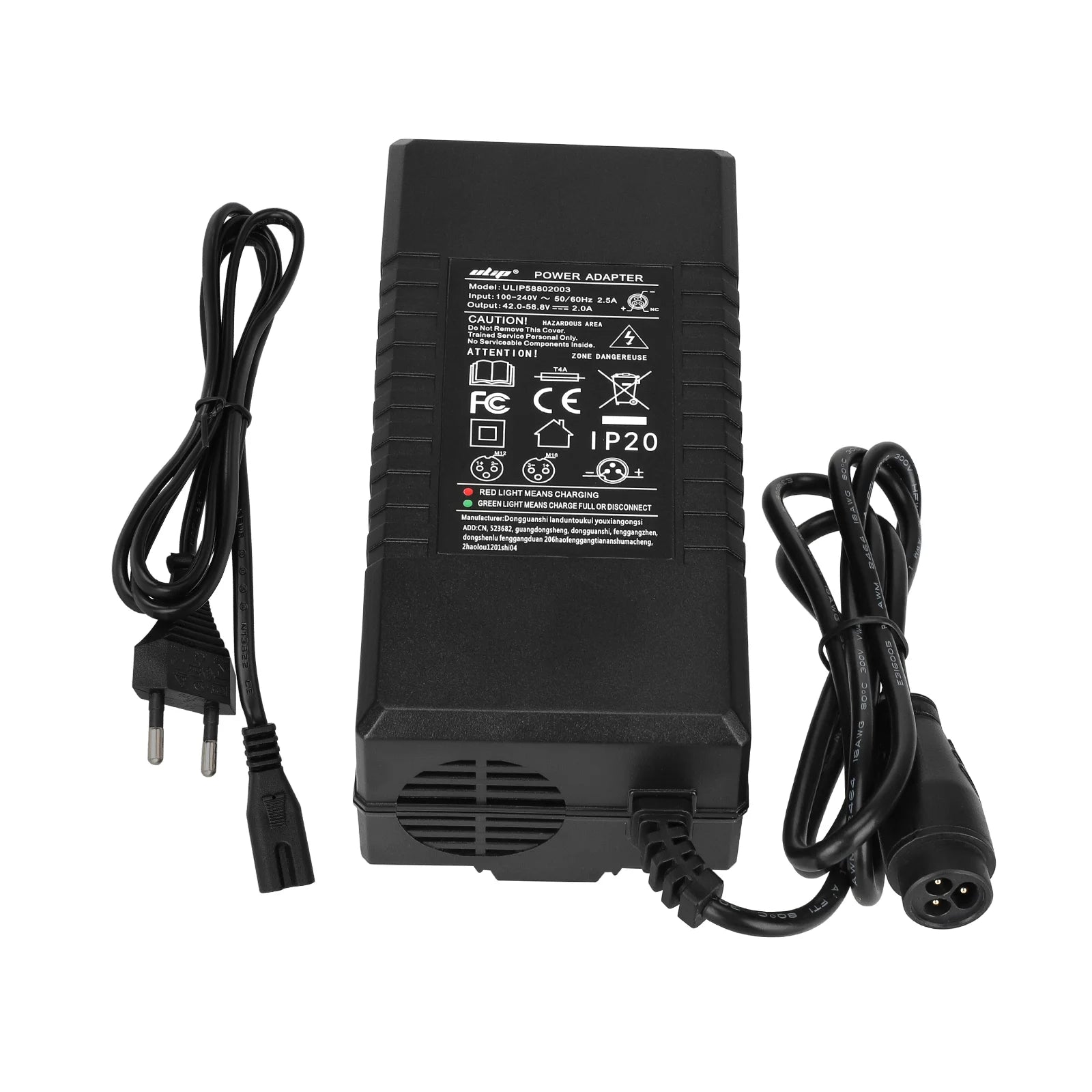 Ulip 58.8V2A chargeur avec grand LP16-3P embout(prise EU)