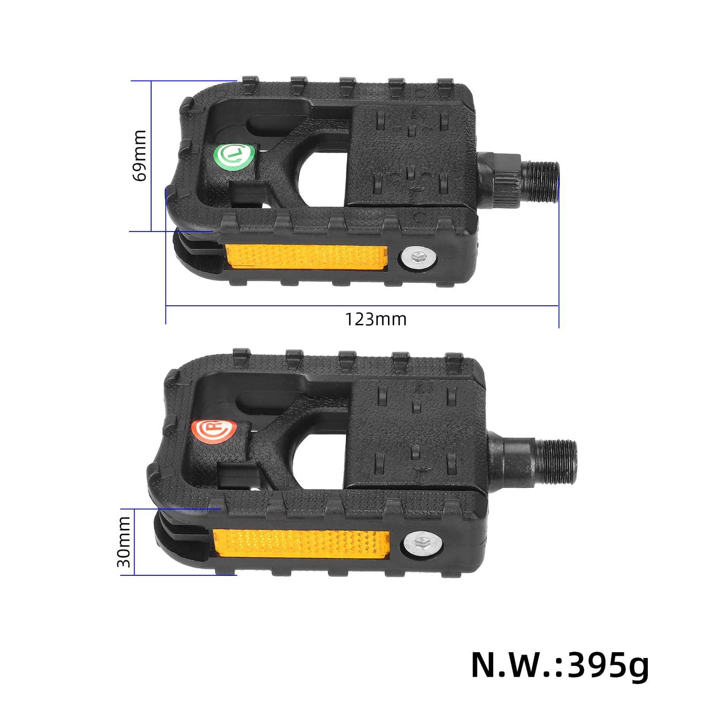 Pliable plastic foot pedal pour vélo