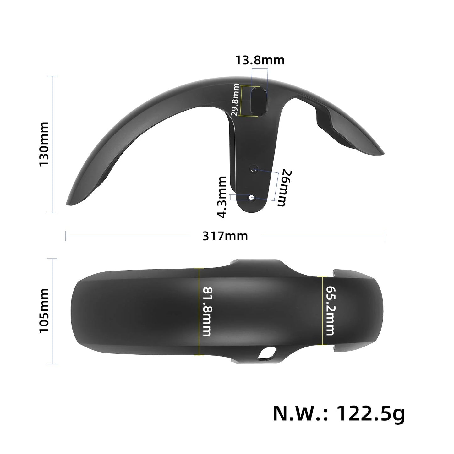 Genuine Xiaomi 6 garde-boue avant