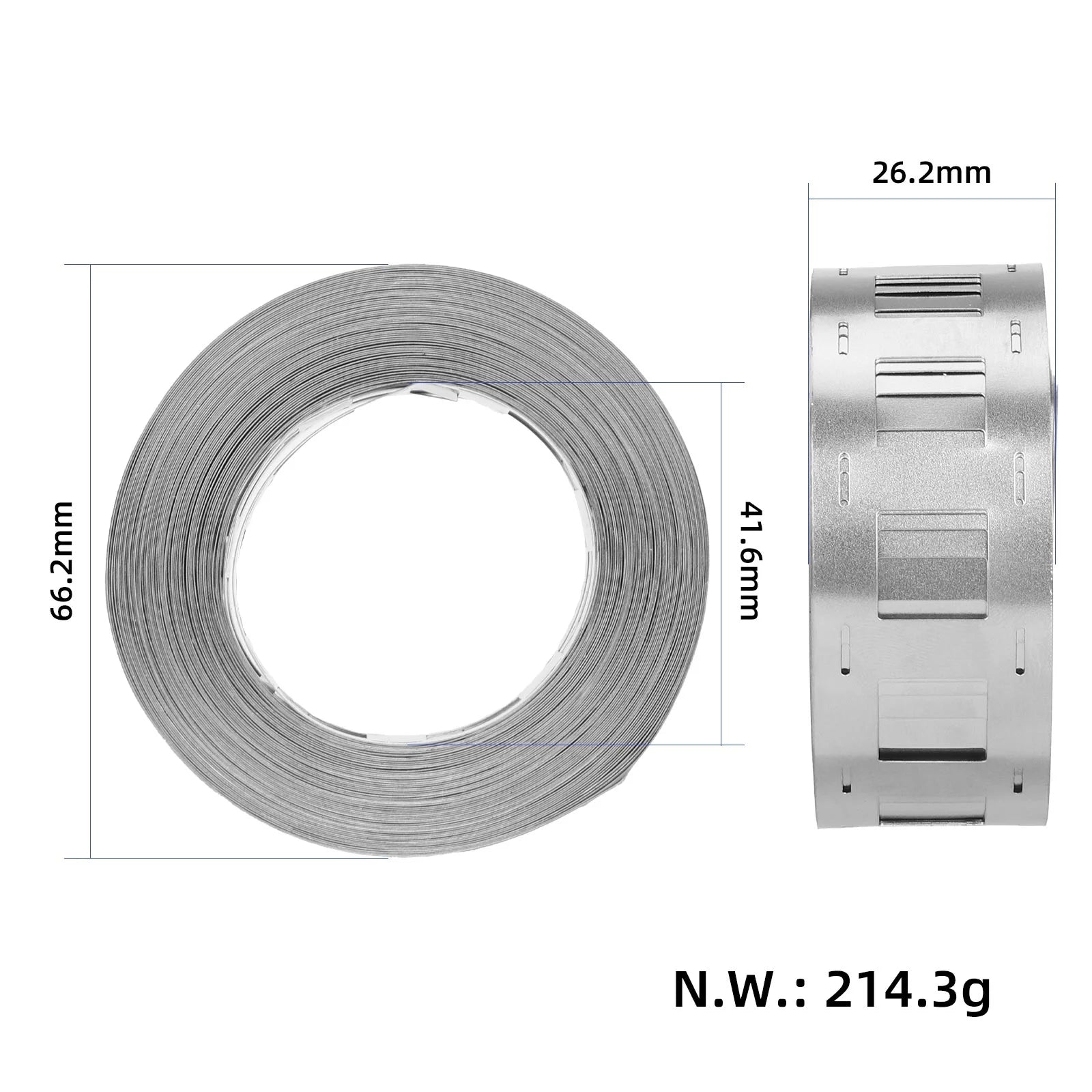 2P 19x0.15mm*10M batterie nickel of plated steel