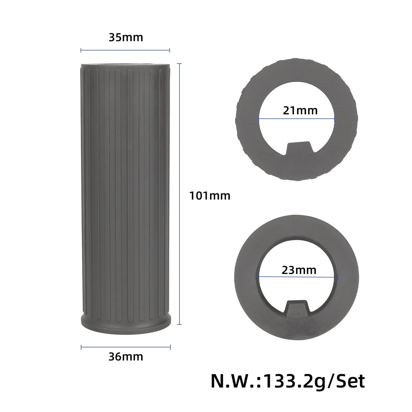 A pair of gris grips pour Xiaomi 5 Plus/Elite