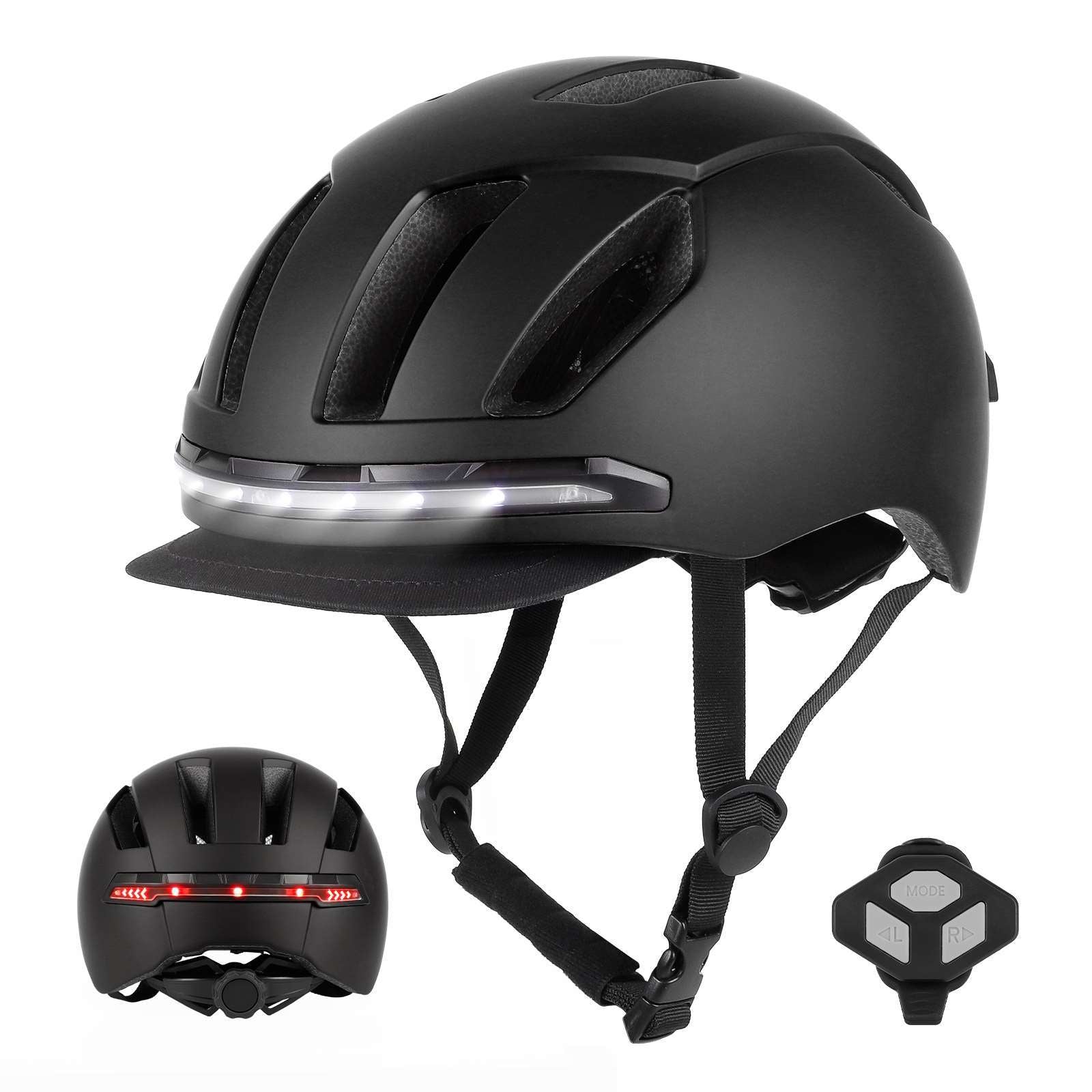 Noir smart casque avec wireless guidon télécommande