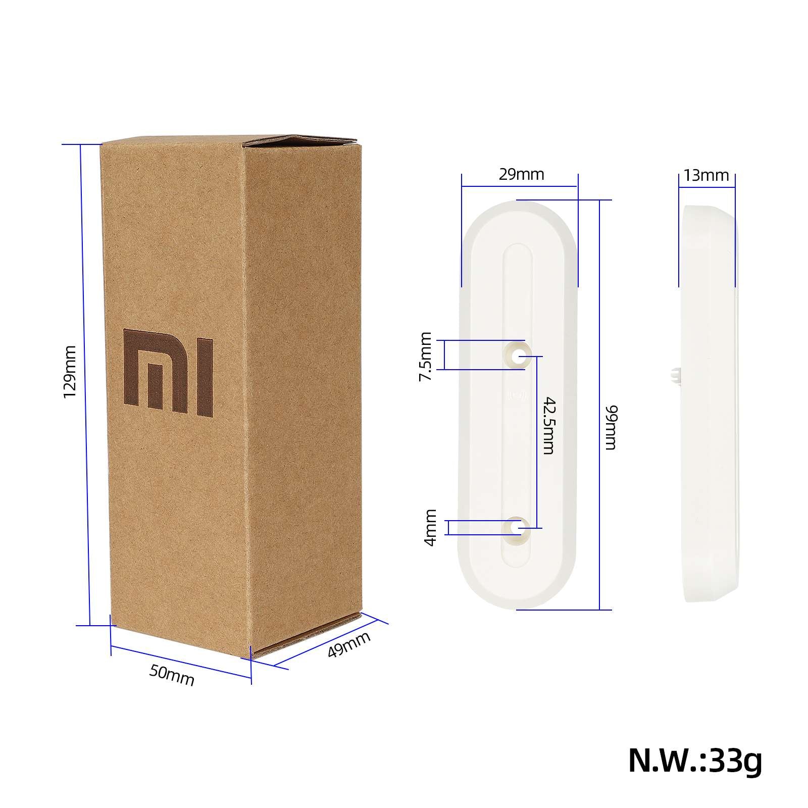Original blanc front et back decorative shells pour Xiaomi M365 trottinette