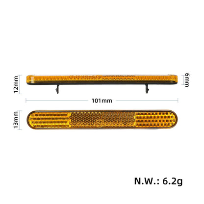 2 pcs jaune side catadioptre pour Xiaomi Elite trottinette