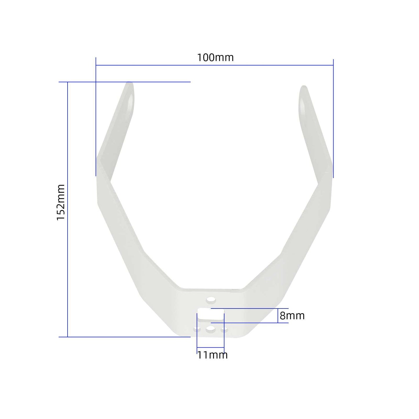 Blanc metal bracket of garde-boue arrière pour toutes les xiaomi trottinettes