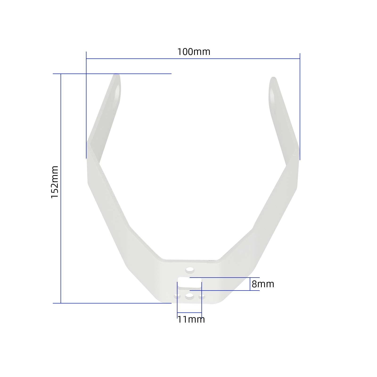 Blanc metal bracket of garde-boue arrière pour toutes les xiaomi trottinettes