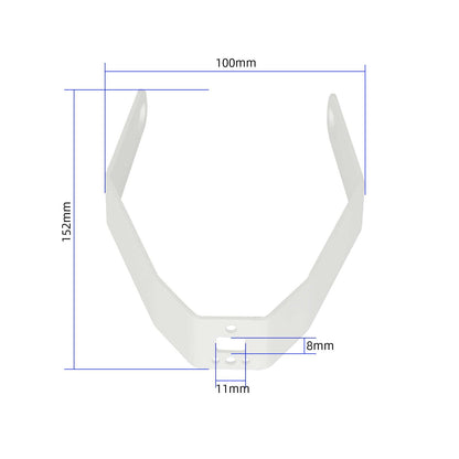 Blanc metal bracket of garde-boue arrière pour toutes les xiaomi trottinettes