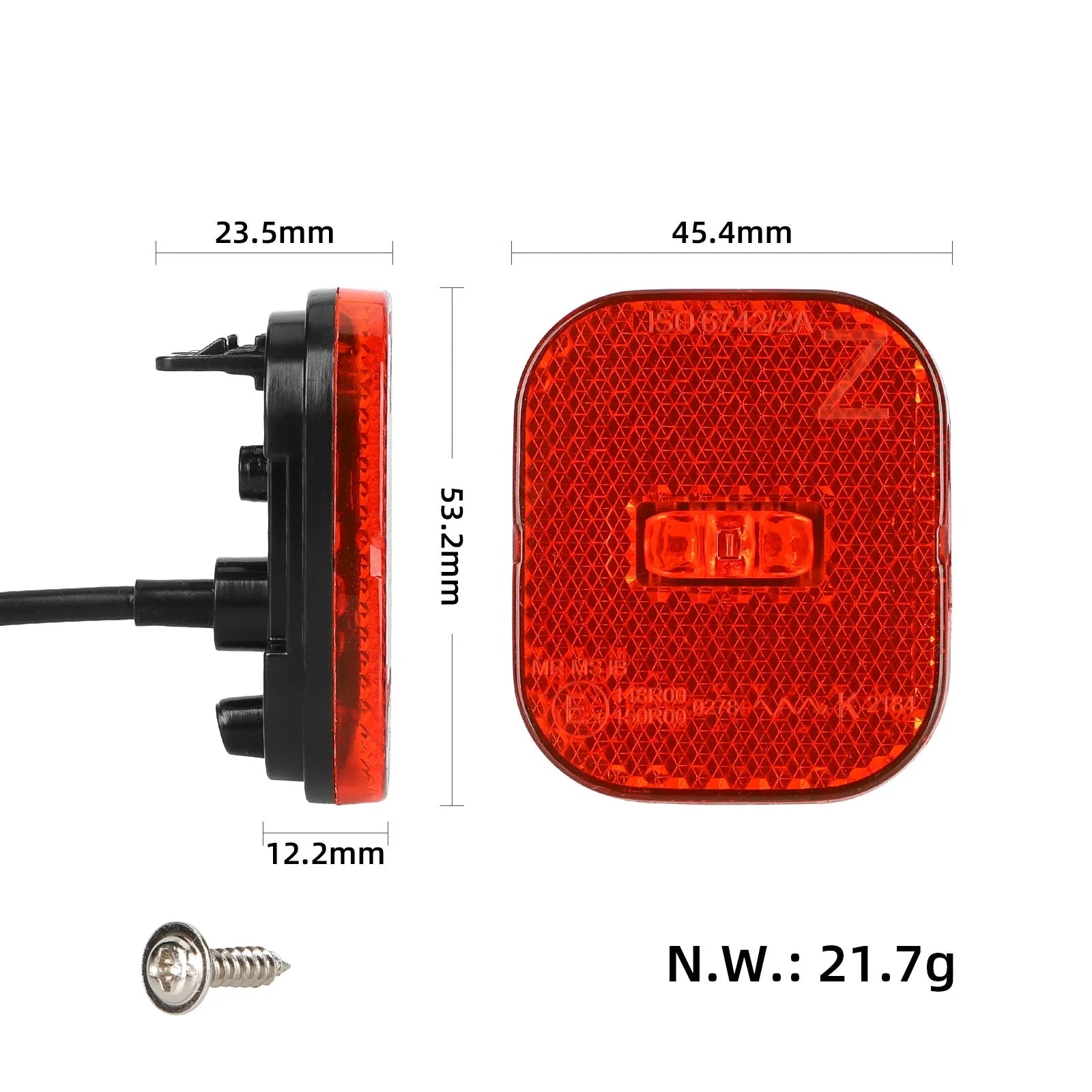 Garde-boue arrière feu arrière pour Segway Max G3/F3/ZT3 trottinette