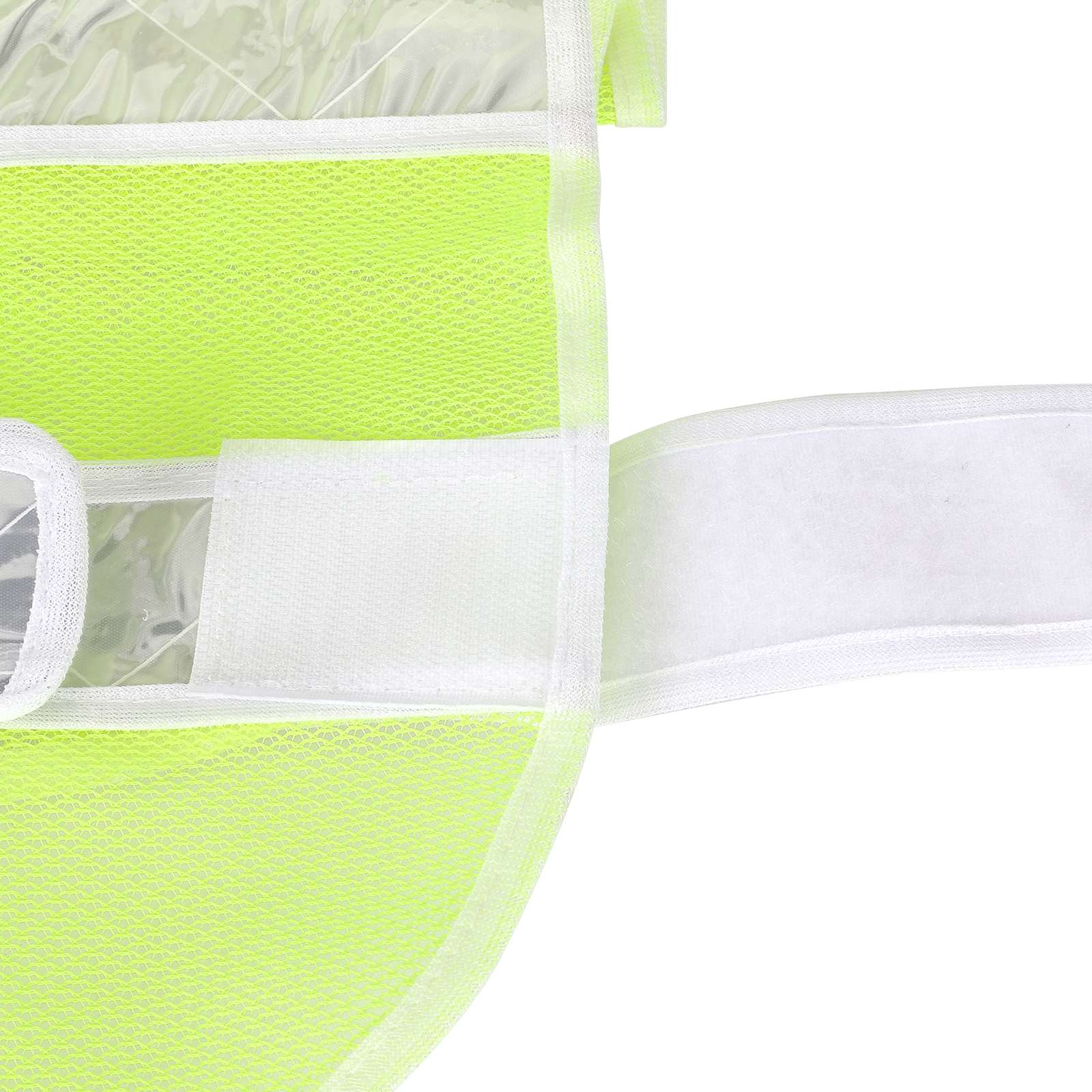 Vert fluorescent réfléchissant vest avec fishing net appearance