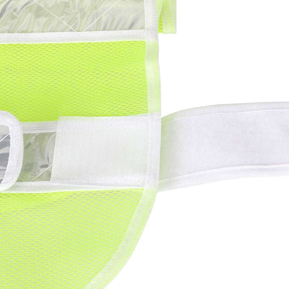 Vert fluorescent réfléchissant vest avec fishing net appearance