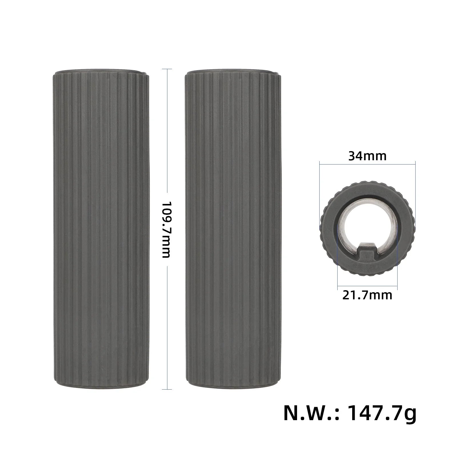 Gris couvre-poignées pour Xiaomi 5/5 Pro/5 Max trottinettes