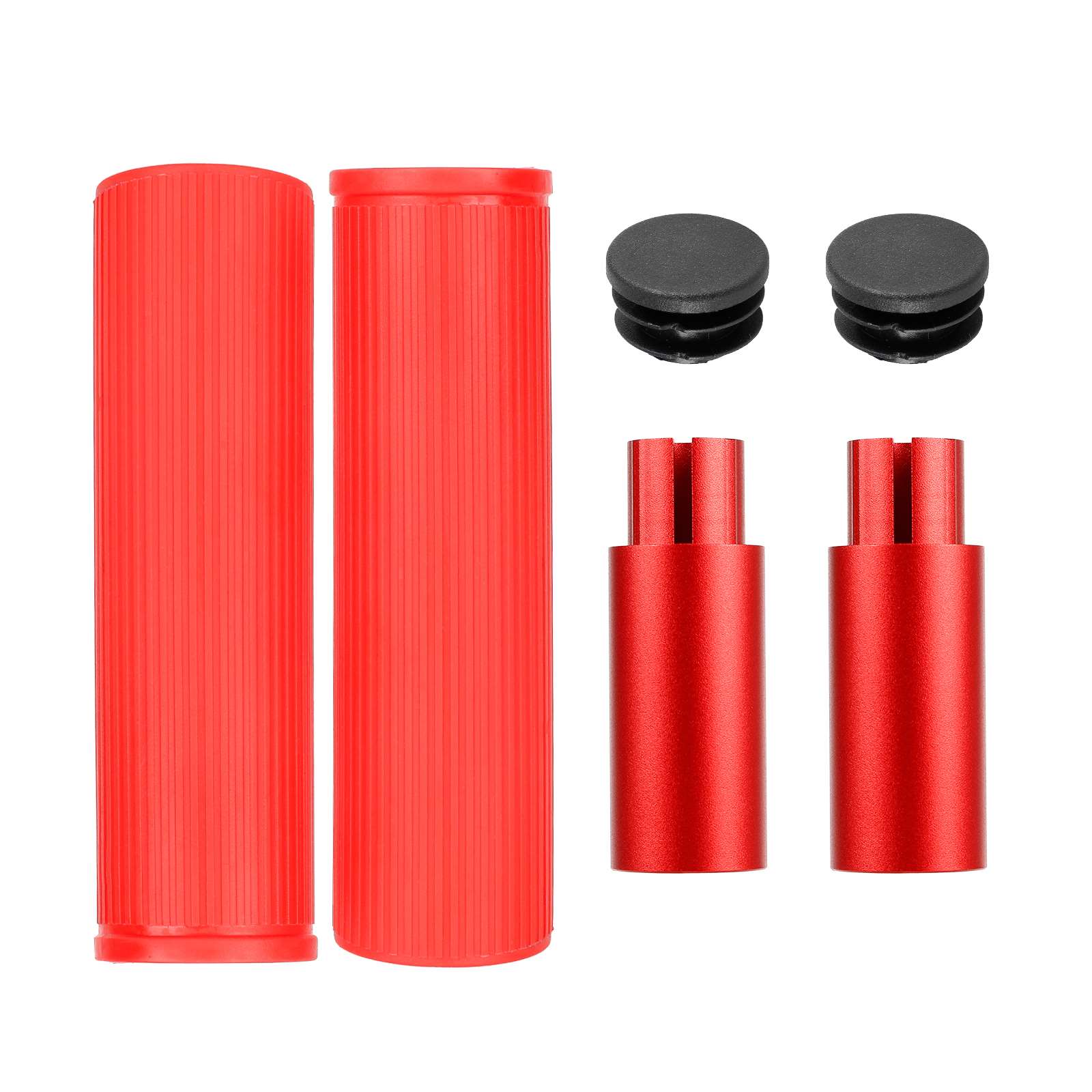Rouge Ulip silicone guidon extender kit sans light pour xiaomi et Ninebot ES series trottinettes