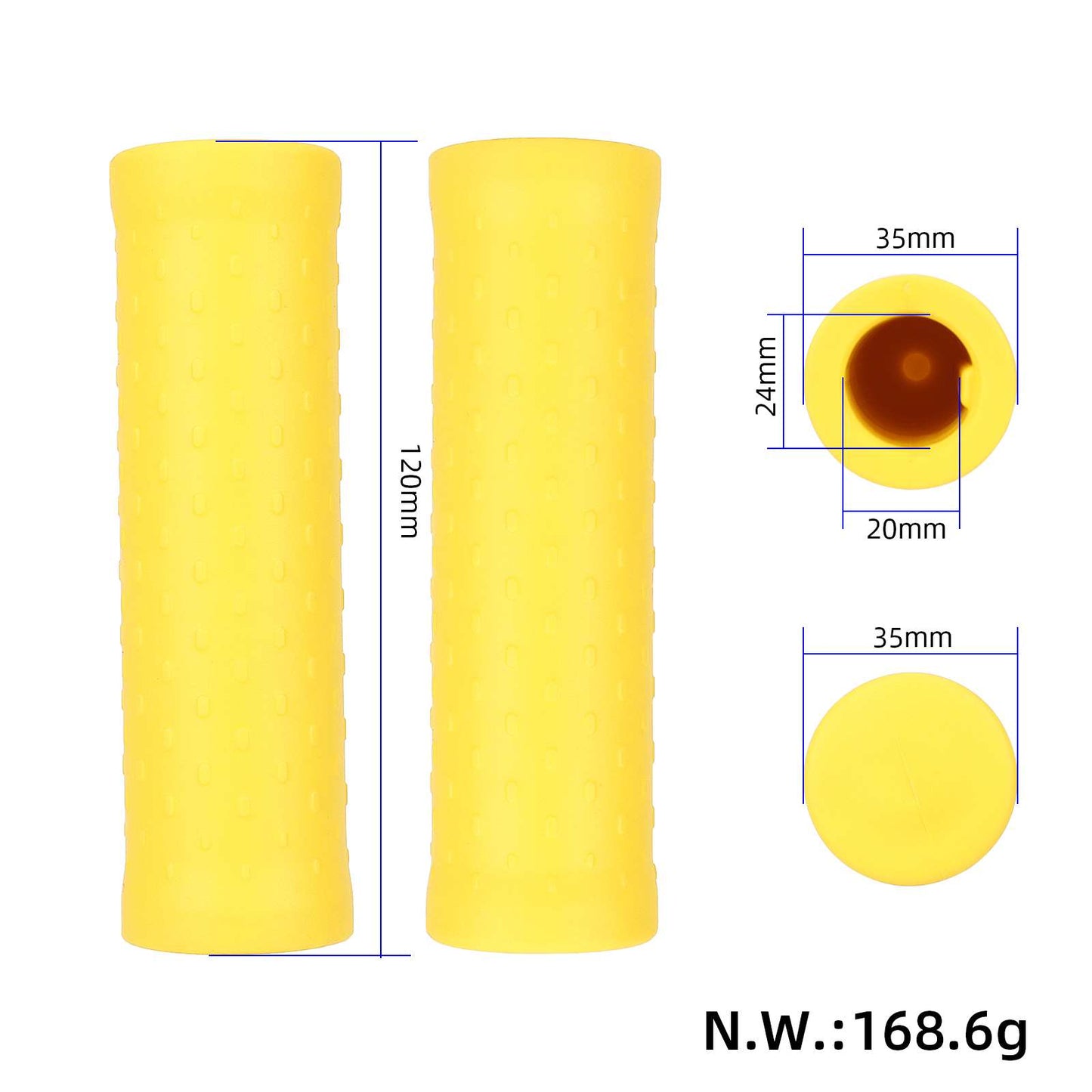 2 pcs jaune couvre-poignées pour Xiaomi Pro trottinettes