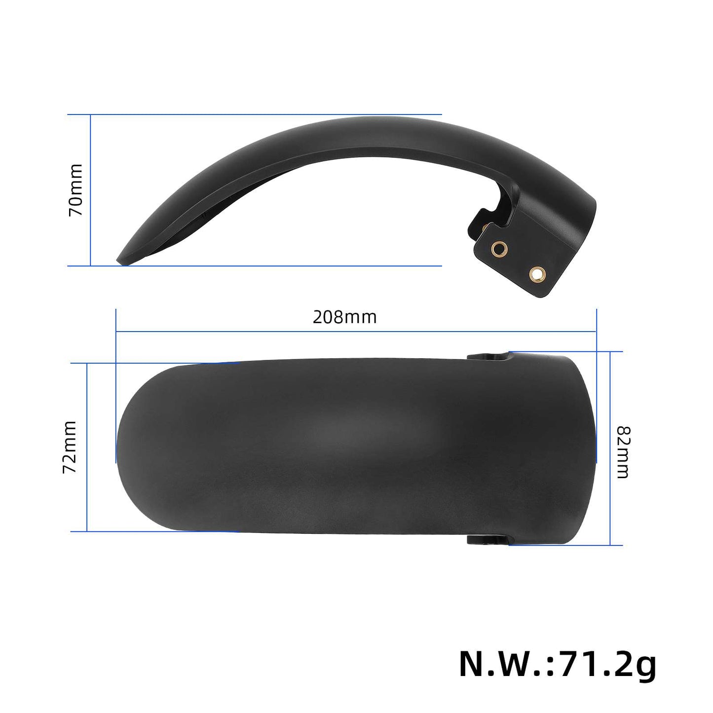 Gris garde-boue avant pour xiaomi4 Ultra trottinettes