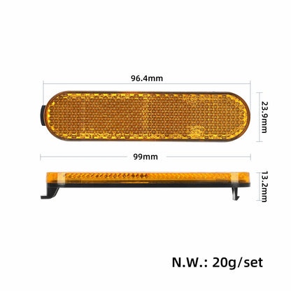 2 pcs jaune réfléchissant blocks pour the rear wheels of Xiaomi 5/5 Pro/5 Max
