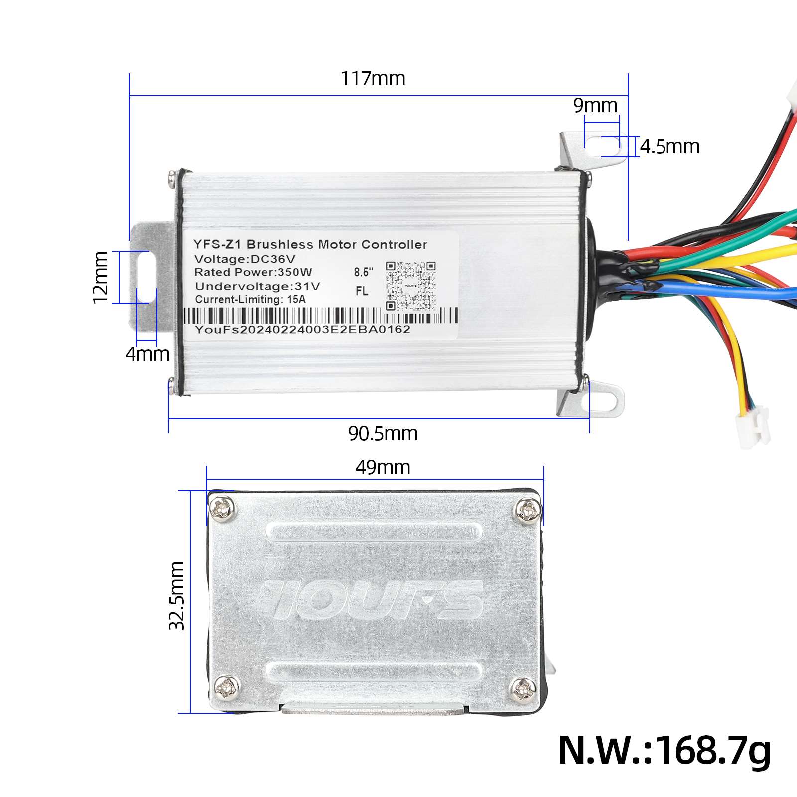 Contrôleur+Circuit board+noir power accélérateur+feu avant+feu arrière+noir power câble pour compatible Xiaomi trottinettes