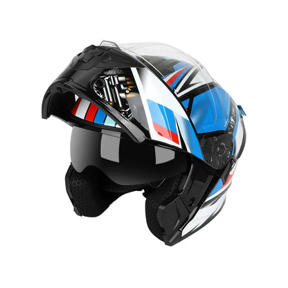 XL Size (61-62) Speed bleu Style tout-terrain Open-Face casque