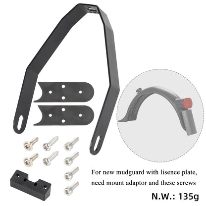 Noir metal bracket of garde-boue arrière pour toutes les xiaomi trottinettes