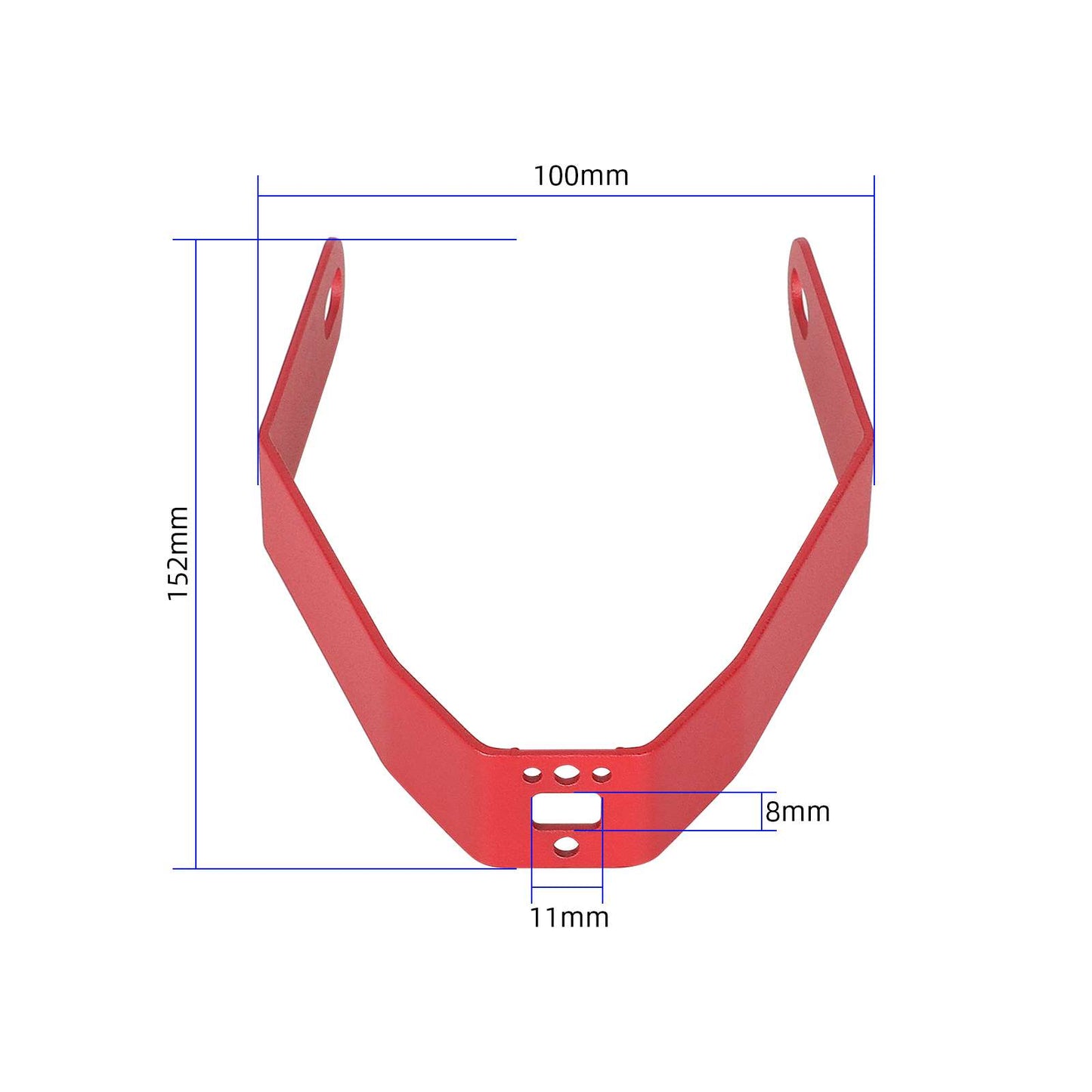 Rouge metal bracket of garde-boue arrière pour toutes les xiaomi trottinettes