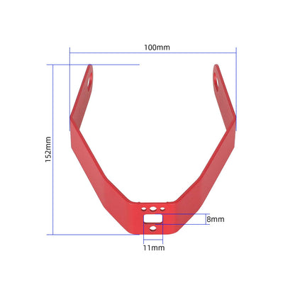 Rouge metal bracket of garde-boue arrière pour toutes les xiaomi trottinettes
