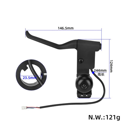 Orignal left brake lever avec bell pour Xiaomi 5/5 Max/5 Pro trottinettes