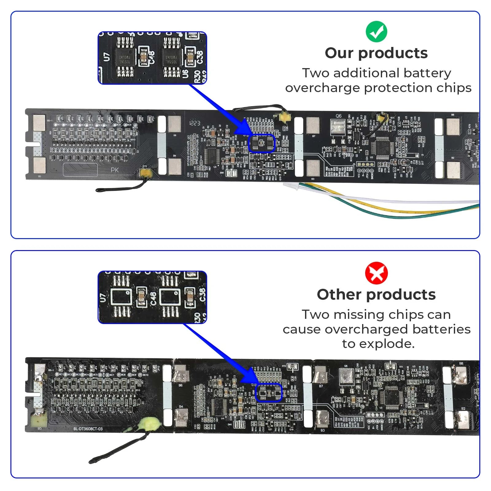 Xiaomi 3 Lite/4/4 Lite Car carte BMS de protection