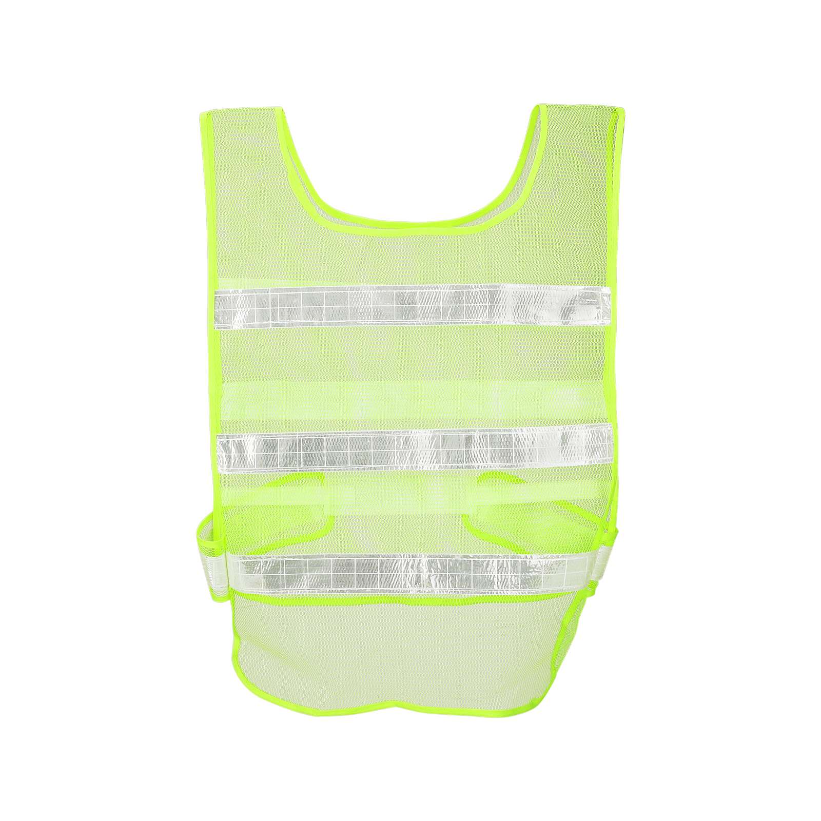 Vert fluorescent mesh réfléchissant vest