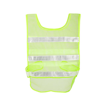 Vert fluorescent mesh réfléchissant vest