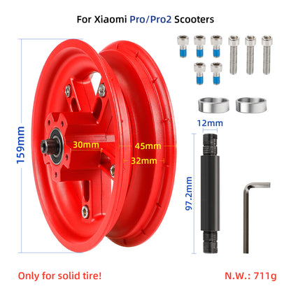 Rouge Ulip Split Rear Hub pour xiaomi Pro/Pro2 trottinettes