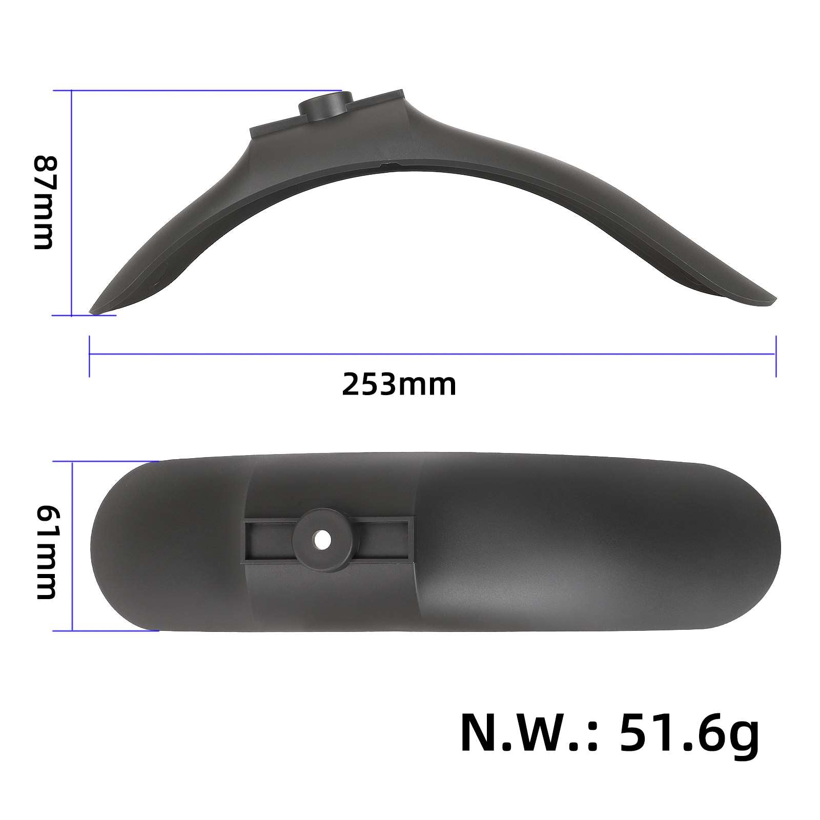 Original front garde-boue pour Xiaomi 4 Lite (2Gen) trottinette