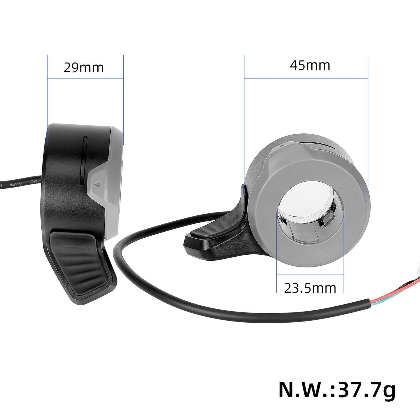 Noir accélérateur pour NIU Electric trottinette