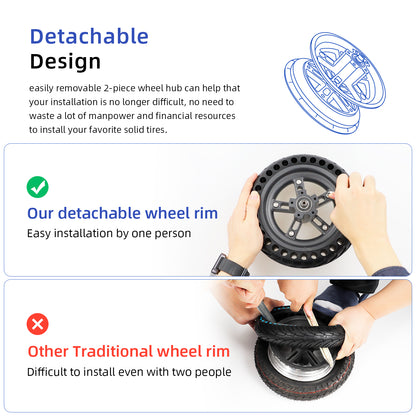Gris Ulip Split Rear Hub pour xiaomi M365/1S/MI3/Lite trottinettes