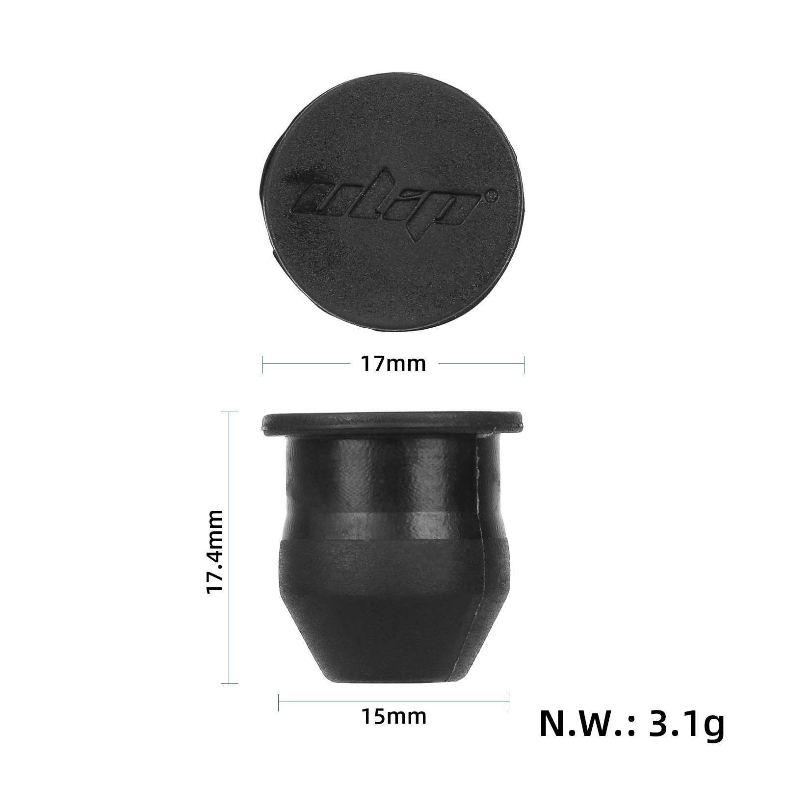 Noir Fipple joint en caoutchouc pour roue avant of Xiaomi M365/1S/Pro/Pro2/3 trottinettes(#2)