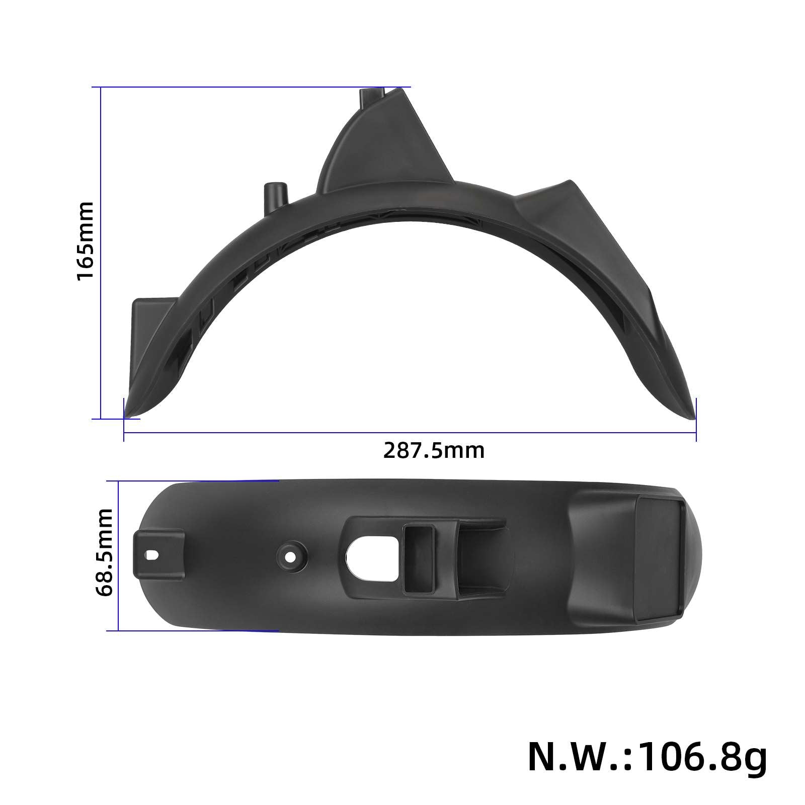 Original DE rear garde-boue kit avec plaque d’immatriculation pour Xiaomi 4 Lite (2Gen) trottinette