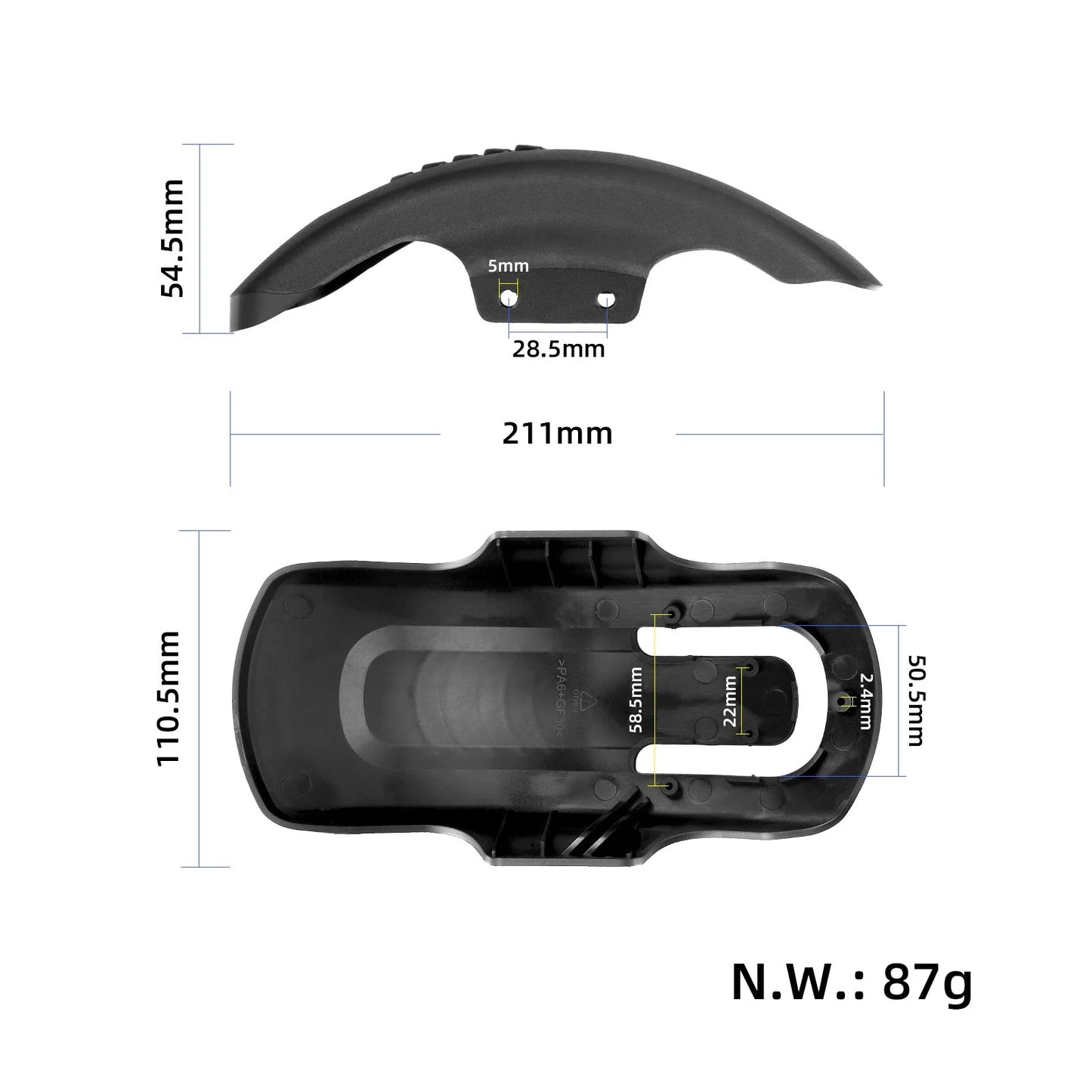 KuKirin A1 garde-boue arrière