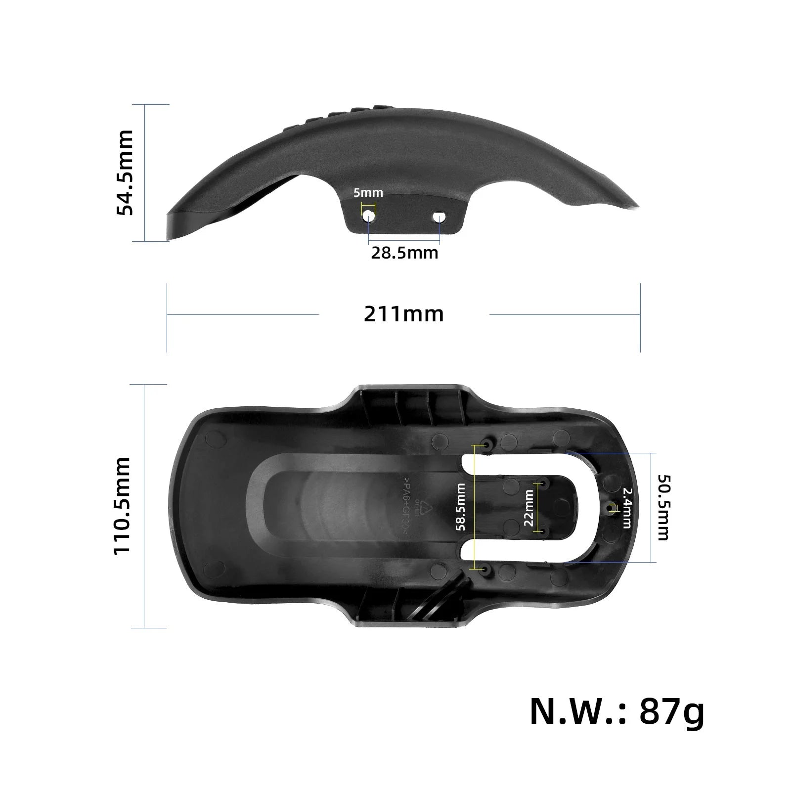 KuKirin A1 garde-boue arrière